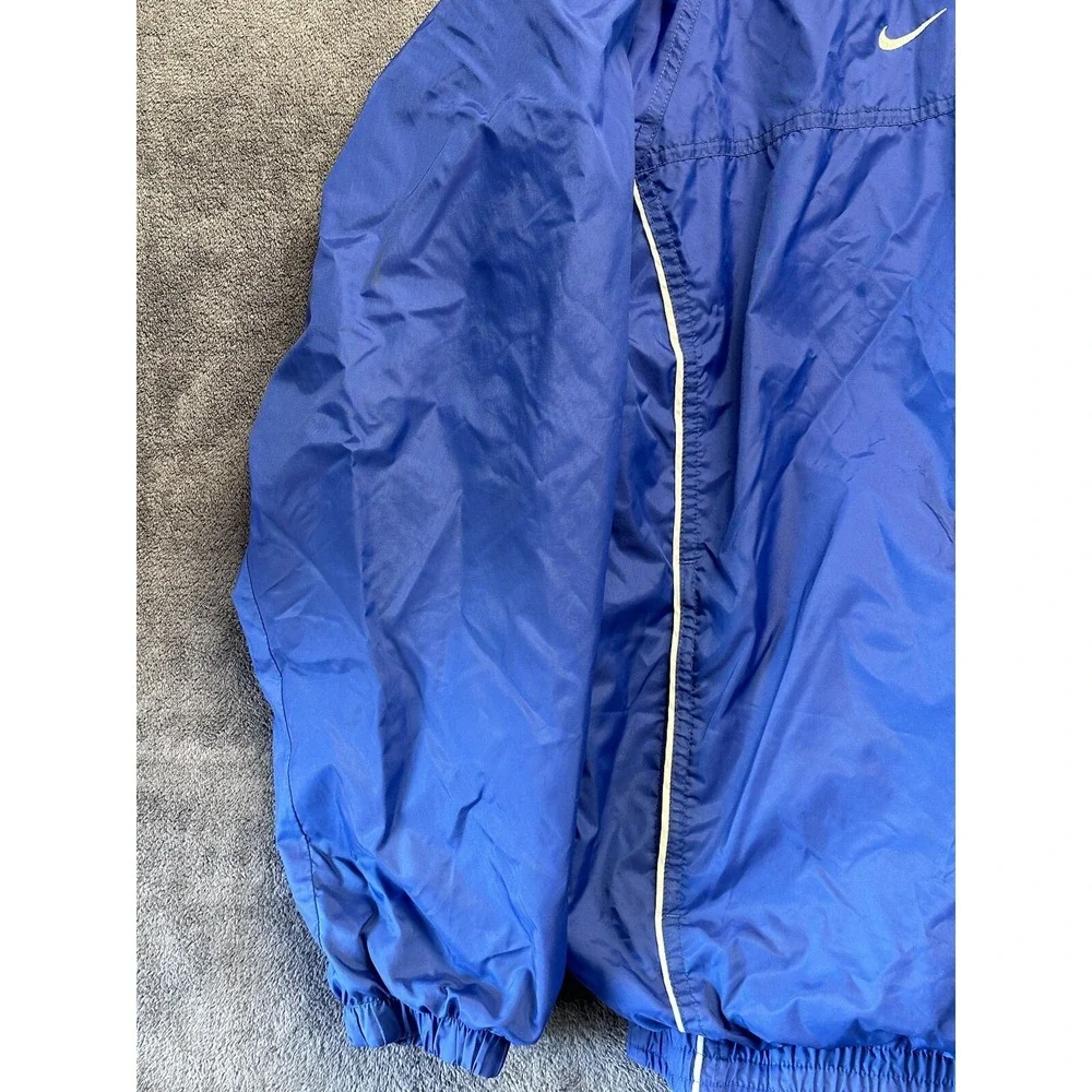 Vintage Nike Windbreaker Men's XL Jacket Track Zip Lightweight Swoosh Blue Rhema